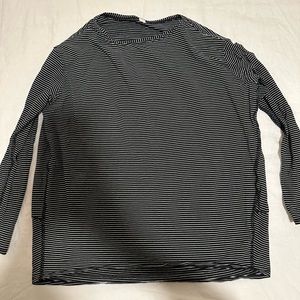 Navy and white stripe lululemon long sleeve